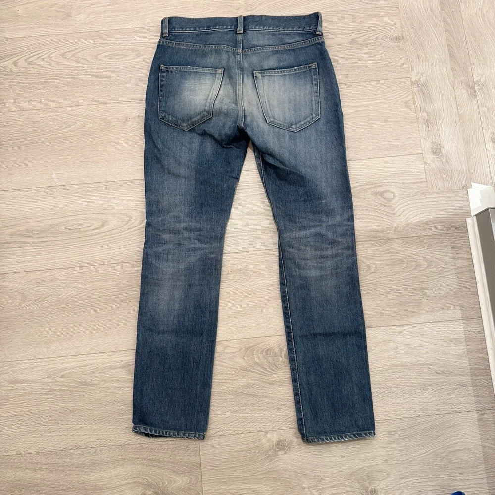 Saint Laurent Classic Blue Skinny Jeans for Men JU0025 - Picture 2 of 13